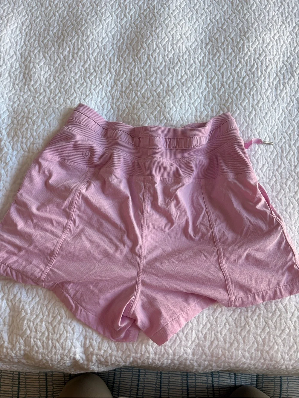 Women’s lululemon dance studio pink shorts with drawstring size 4